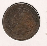 HOLANDA PAYS BAS NETHERLANDS 1 CENT 1892 RAR 217 - 1 Centavos