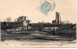 DEPT 86 : édit. E H & P L N° 51 : Scorbé Clairvaux Tour Et Chapelle En Ruines - Scorbe Clairvaux