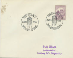 DÄNEMARK 1958 15 Ö 1000 Jahre Königreich Dänemark 15 Ö Burgruine Mit SST - Lettres & Documents