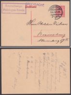 P 107, Orts-Drucksache, 15.6.20, "Braunschweiger Philologen-Verein" - Cartes Postales