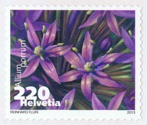 Switzerland 2013 Vegetable Blossoms Allium Porrum Leek Lauch ** MNH Self-adhesive - Groenten