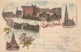 Litho Gruss Aus Zwickau Gel. 3.7.97 - Zwickau