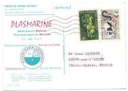 Carte Pub Ionyl Biomarine  Madagascar Tombeaux Mahafaly - Covers & Documents