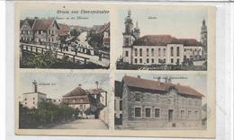 67 EBERSMÜNSTER . Bonjour En 4 Clichés , Auberge Félix Romer , église , école , Mais Com , écrite Années 10 , état Extra - Ebersmunster