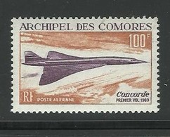 Concorde 1er Vol 1969, Comores PA 29 Neuf ** MNH Cote YT 24€ - Poste Aérienne