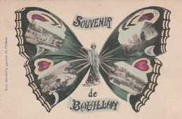 +++Souvenir De Bouillon.  A Vol De Papillon Multi Vues.   Scan - Bouillon
