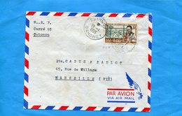 MARCOPHILIE-Lettre DAHOMEY>Françe-cad 1955 Stamp A O F -N°48 Biologiste - Lettres & Documents