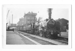 CALAIS (62) Photographie Format Cpa Train Chemins De Fer Du Nord Gare Maritime Gros Plan 1931 - Calais