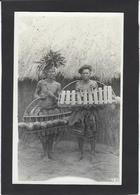 CPA Congo Belge Carte Photo RPPC Non Circulé Types Ethnic Photographe Gabriel L. Musique - Autres & Non Classés