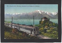 CPA Suisse Helvétia Schweiz Svizzera Non Circulé Gare Station Chemin De Fer Train Montreux - Mon