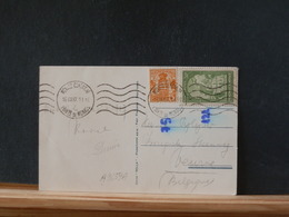 A9659A   CP MONACO  POUR LA BELG.  1937 - Cartas & Documentos
