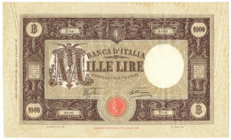 1000 LIRE BARBETTI GRANDE M TESTINA FASCIO I TIPO AZZOLINI 02/01/1932 BB/SPL - Otros