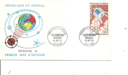 Espace - Syncom II( FDC Du Sénégal De 1964 à Voir) - Afrique
