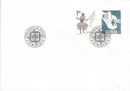 Sweden Sverige 1983 Stockholm EUROPA CEPT Ballet Industrial Design FDC Cover - 1983