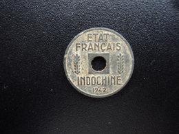 INDOCHINE : 1/4 CENT.  1942 OSAKA   G.23 / KM 25       TB+ - Indocina Francese