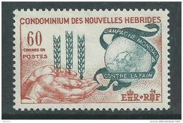 Nouvelles Hébrides N° 197 XX Campagne Contre La Faim Légende Française, Sans Charnière, TB - Ongebruikt