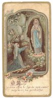 LOURDES Ô MARIE JE VOUS OFFRE LE LYS DE MON COEUR  IMAGE PIEUSE RELIGIEUSE  HOLY CARD SANTINI HEILIG PRENTJE - Devotion Images