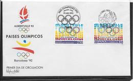 Thème Jeux Olympiques  - Barcelone 1992 - Sports - Enveloppe - Sommer 1992: Barcelone