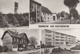 D-14728 Rhinow - Alte Ansichten - Bahnhof - Ernst-Thälmann-Straße - Juri-Gagarin-Oberschule - Nce Stanp - Rathenow