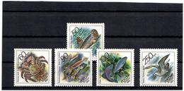 Russia.1993 Fauna Of The Pacific Ocean. 5v: 50,60,90,100,250 R   Michel # 323-27 - Ongebruikt