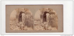 PHOTO STÉREO , Liban, Lebanon , Baalbec Francis Frith ( 1856-1859 ) , Views In The Holy Land, 453 - Photos Stéréoscopiques