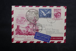 AUTRICHE - Entier Postal Par Ballon En 1951 Pour La Belgique, Cachets Plaisants - L 33877 - Par Ballon