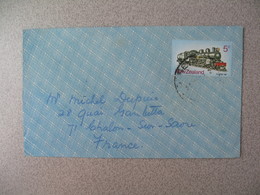 Nouvelle-Zélande Spreydon 1973 Lettre  Pour La France - New Zealand Cover ( Timbre Train ) - Brieven En Documenten