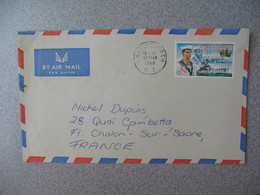 Nouvelle-Zélande Christchurch   1968   Aérogramme   Pour La France - New Zealand Cover ( Timbre Marin Bateau Navy ) - Poste Aérienne