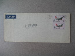 Nouvelle-Zélande Wellington  1974 Aérogramme  Second Class Pour La France - New Zealand Cover ( Timbre Avion ) - Luftpost