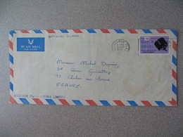 Nouvelle-Zélande Courtenay Palace 1971 Aérogramme Aviation Public Pour La France - New Zealand Cover ( Timbre Satellite - Luftpost