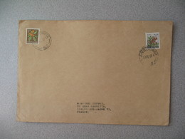 Nouvelle-Zélande Lansdowne  1967  Pour La France - New Zealand Cover ( Timbre Fleur ) - Lettres & Documents
