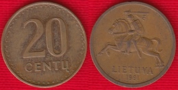 Lithuania 20 Centu 1991 Km#89 Bronze - Lithuania