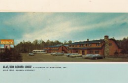 Yukon Canada, Alas/Kon Border Lodge, Milepost 1202 Alaska Highway, C1970s Vintage Postcard - Yukon