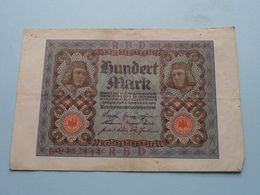 Hundert Mark - Berlin, Den 1 November 1920 ( N° L 9452144 ) ( Voir/zie Foto's ) ! - 100 Mark