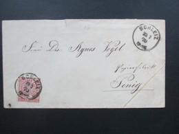 Altdeutschland NDP 1870 Nr. 16 EF Stempel K1 Schleiz (2x) Nach Penig - Lettres & Documents