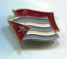 CUBA / RUSSIA USSR - Friendship, Vintage Pin, Badge, Abzeichen - Verenigingen