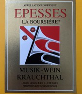 10856 - Epesses La Boursière Suisse Musik-wein Krauchthal - Muziek & Instrumenten