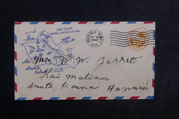 ETATS UNIS - Entier Postal 1er Vol Honolulu / USA En 1934 , Cachet De Ligne Plaisant - L 33937 - Marcofilia