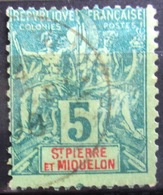 SAINT PIERRE ET MIQUELON                      N° 62                        OBLITERE - Used Stamps