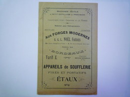 GP 2019 - 1671  Aux Forges Modernes  (Noël Frères , Bordeaux)  CATALOGUE   XXXX - Reclame