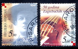 CROATIA 2004 Music Anniversaries  Used  .  Michel  670-71 - Kroatien