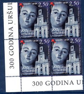 CROATIA 2003 Tercentenary Of Ursulines Block Of 4 MNH / ** .  Michel  663 - Kroatien