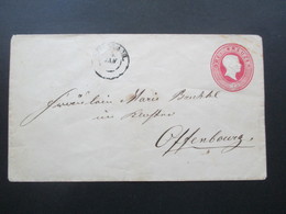 AD Baden Ganzsachen Umschlag U9 Rückseitig Besitzerstempel ?! P. Fliegner Friseur Hildesheim - Postal  Stationery