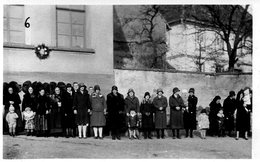 Berstheim  Firmung   GROUPE DE FEMMES AVEC DES ENFANTS 1930  (EGLISE) - Straatsburg