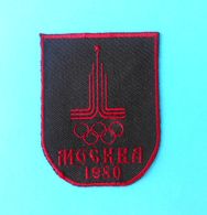 SUMMER OLYMPIC GAMES 1980. MOSCOW (Russia) Original Vintage Patch * Jeux Olympiques Olympia Olympiade Olimpici Olimpiadi - Apparel, Souvenirs & Other