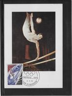 Thème Gymnastique - Jeux Olympiques - Sports - Carte Maximum - Gymnastique