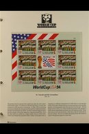 FOOTBALL 1994-2005. An Interesting, ALL WORLD Collection Of Never Hinged Mint Stamps, Coin Covers And Covers, Sheetlets  - Ohne Zuordnung
