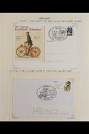 MOTORCYCLES 1946-2015 A Fascinating Collection Featuring MOTORCYCLES, Consisting Of West German Stamps, Covers & Postcar - Unclassified