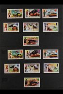 RAILWAYS ON STAMPS BRITISH WEST INDIES 1970's To 1990's All Different Never Hinged Mint Collection Of Stamps (mostly In  - Zonder Classificatie