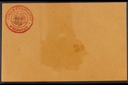 1919 DURRES GOVERNMENT POST. 1919 (1 Gr) Postal Stationery Envelope, Michel U1, Very Fine Unused With Small Mark On Fron - Albania